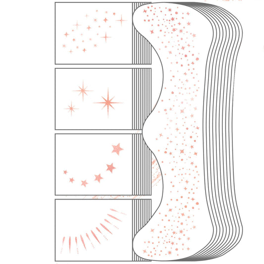 Glitter Freckles Face Tattoo, 20PCS Rose Gold Makeup Patch, Faux Freckles Waterproof Temporary Tattoos Cute Glitter Women and Kids Makeup Accessories For Christmas (Rose Gold)