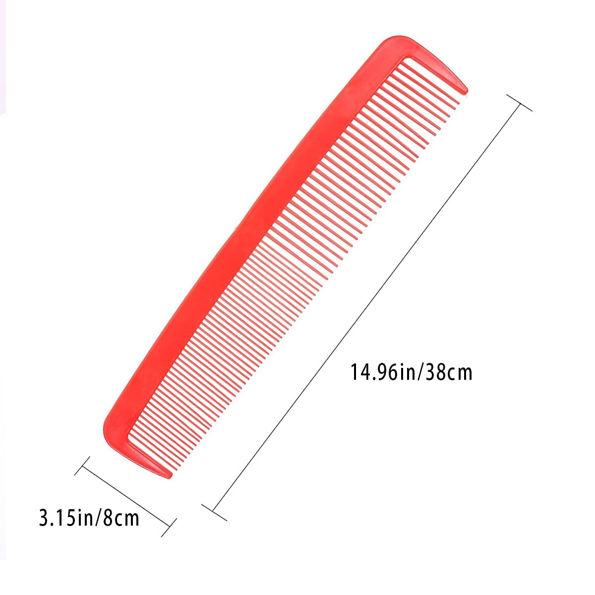 Party Carnival Giant Comb - Giant Wide Comb for Halloween & Carnival,Oversized Prank Hair Styling Tool（Red）