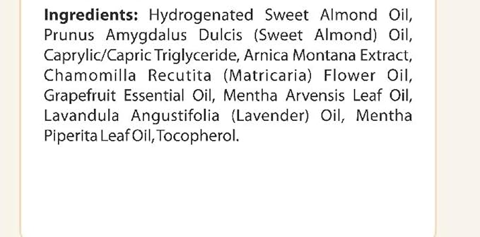 First Botany, Arnica Sore Muscle Massage Oil for Massage Therapy Natural Therapy Oil with Lavender, Mint, Chamomile Essential Oils, Collagen & Stem Cells, Therapeutic Oils for Body Massage Lotion 8oz