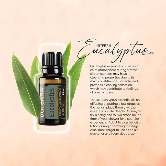 doTERRA Eucalyptus Radiata Essential Oil - 15 mL (2 Pack)