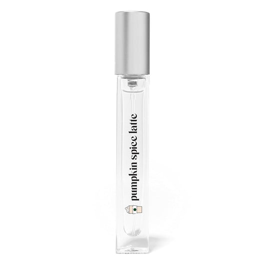 Just Juice Pumpkin Spice Latte - Warm Vanilla Perfume for Women and Men - Mini Travel Perfume with Nutmeg, Cinnamon, Tonka Bean - 0.33 oz