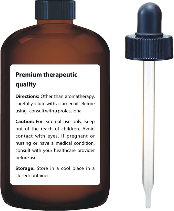 Peppermint Essential Oil - Huge 4 FL OZ - 100% Pure & Natural – Premium Natural Oil with Glass Dropper (Peppermint Oil)