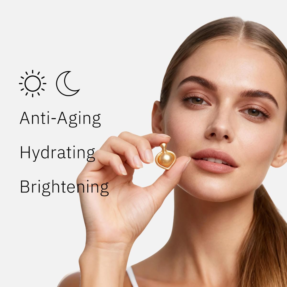 HKH Retinol + HPR Serum for Face - Anti-Aging Wrinkle Night Retinol Capsules, Peptide Serum for Women, Reduce Fine Lines, Tighten Sagging Skin, Fragrance-Free, Alcohol-Free & Non-Greasy