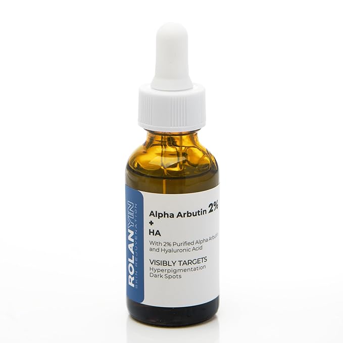 ROLANYIN Alpha Arbutin 2% + HA Facial Serum Reduces Dark Spots Uneven Tone Deep Hydration Anti Aging Skin Repair and Texture Refinement Skin Care