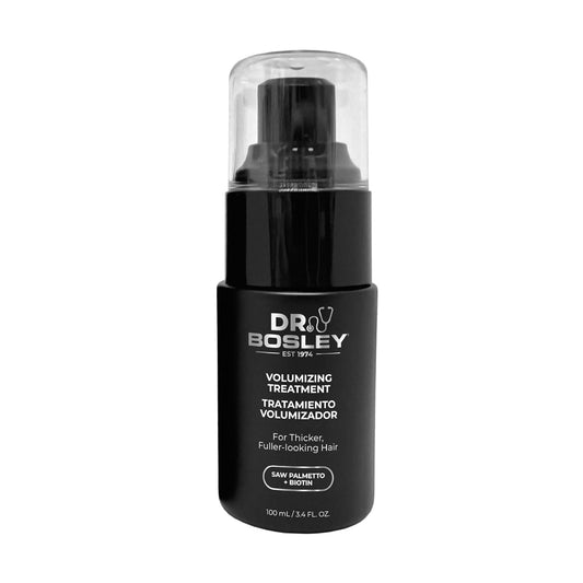 Dr. Bosley Volumizing Treatment – Lightweight, Alcohol-Free Foam for Thicker, Fuller-Looking Hair – With Biotin & Saw Palmetto to Help Prevent Hair Loss & Breakage – 3.4 fl oz