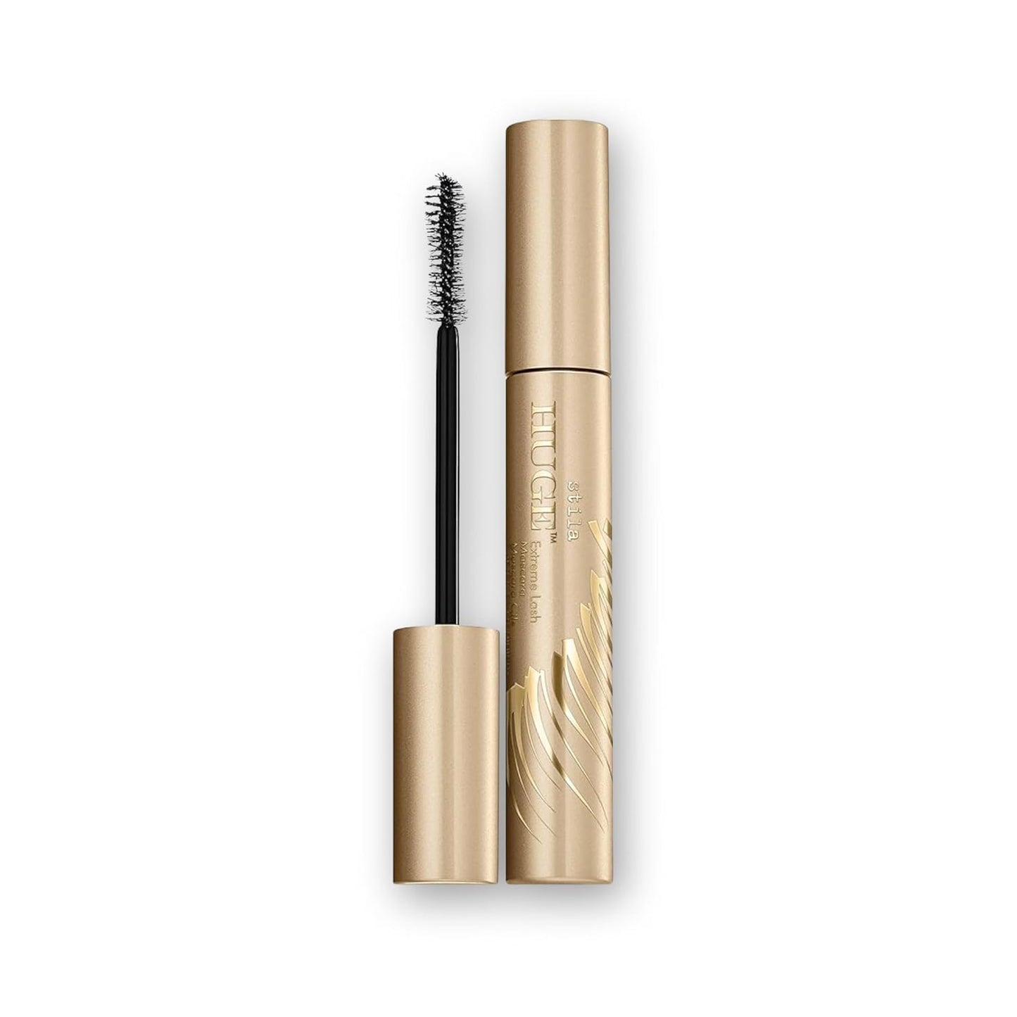 stila HUGE Extreme Lash Mascara, Intense Black | Volume, Full Length, Curl, Lift, No Clump, Crunch or Smudge | Lightweight, Long-Lasting Buildable Eye Makeup Formula | 0.44 Fl. Oz.