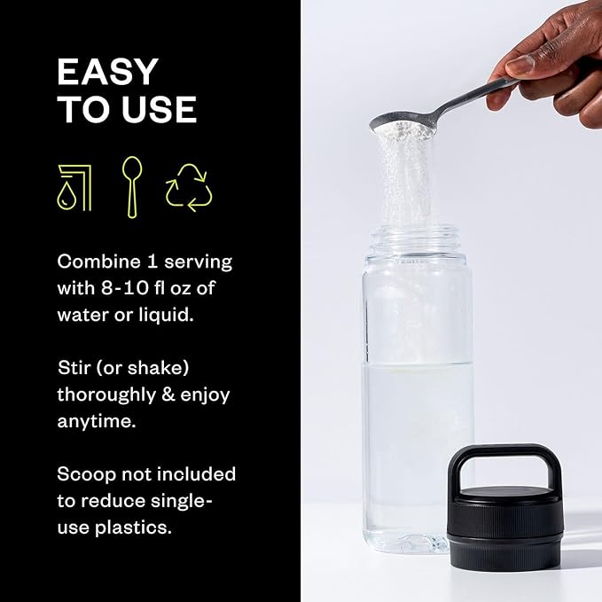 RNWY Foundation 10g Collagen Peptides + Hydration Powder, Daily Joint Support with Electrolytes, Lemon Lime, Sugar Free, 30 Servings