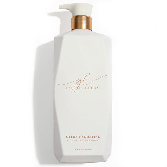 Goldie Locks Ultra Hydrating Shampoo - Sulfate-Free Moisturizing Formula - Maintains Texture and Shine - Safe for Extensions and Color-Treated Hair - Protein-Free - 33.8 fl oz