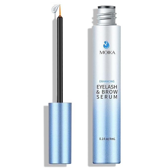 Eyelash Growth Serum, Makes Lashes Longer and Thicker, Suitable for Sensitive Eyes, For Natural Eyelashes, Extensions and Eyebrows, Vegan & Cruelty-Free, 4ml, 4-month Supply