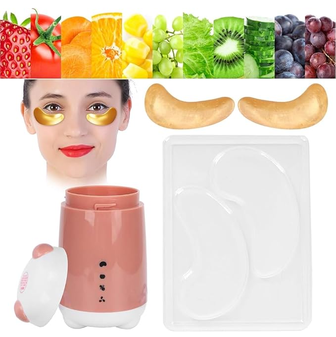 10Pcs (5Pairs) Eye Mask for DIY Face Mask Machine - Reusable Eye Patch Tray Plate Set - Portable DIY Facial Mask Machine Maker Accessory Tool