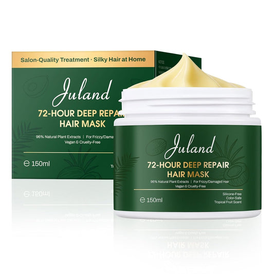 Juland Hair Mask, Collagen Hair Mask with Natural Amla Oil for Moisturization & Damage Repair, Hydroplex Technology for Stronger, Shinier Hai