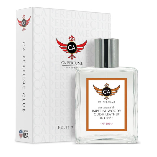 CA Perfume Impression of Imperial Woody Oudh Leather Intense for Men Eau De Parfum Spray Long Lasting Woody Oudh Leather Perfume (3.4 Fl Oz / 100ml)