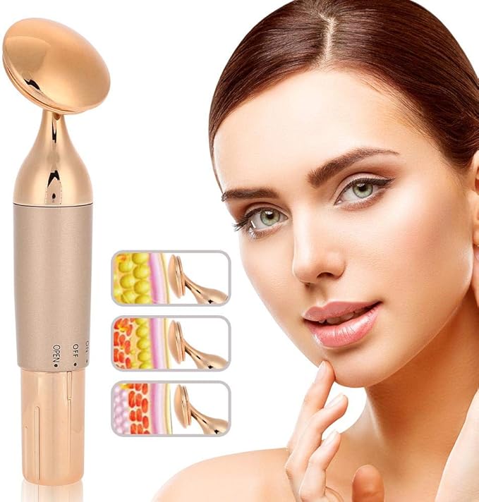 ZJchao Face Massager Roller, Anti Aging Face Massage Beauty Massager Skin Massager Wand Tighten Face Beauty Device Enhances Facial Massage for Face Eye and Skin
