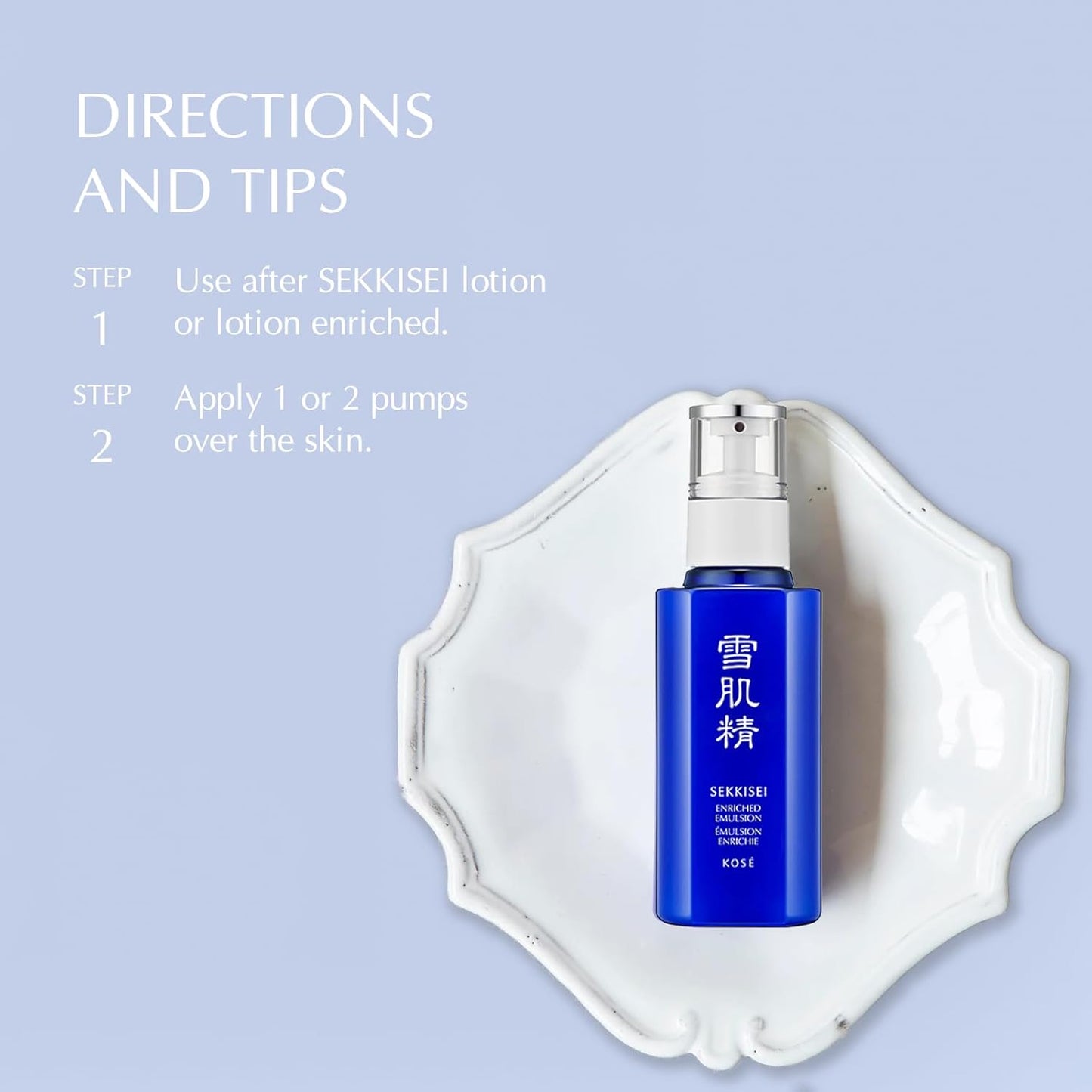 SEKKISEI Enriched Emulsion Hydrating Face Cream Serum, 4.7 Ounce