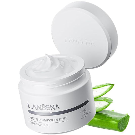 LANBENA Blackhead Remover Black Mask Charcoal Mask Peel off Mask Facial Pore Cleanser Purifying Face Mask Nose strips 1.06 Ounce
