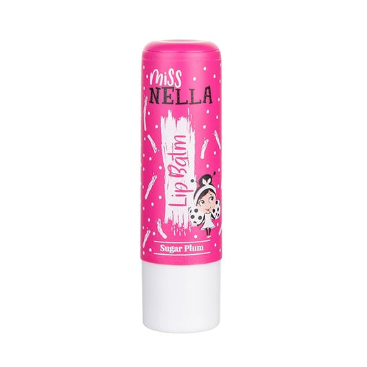 Miss Nella SUGAR PLUM, pink Hypoallergenic children Lip Balm, Non Toxic Make Up for kids, perfect for those with sensitive skin.