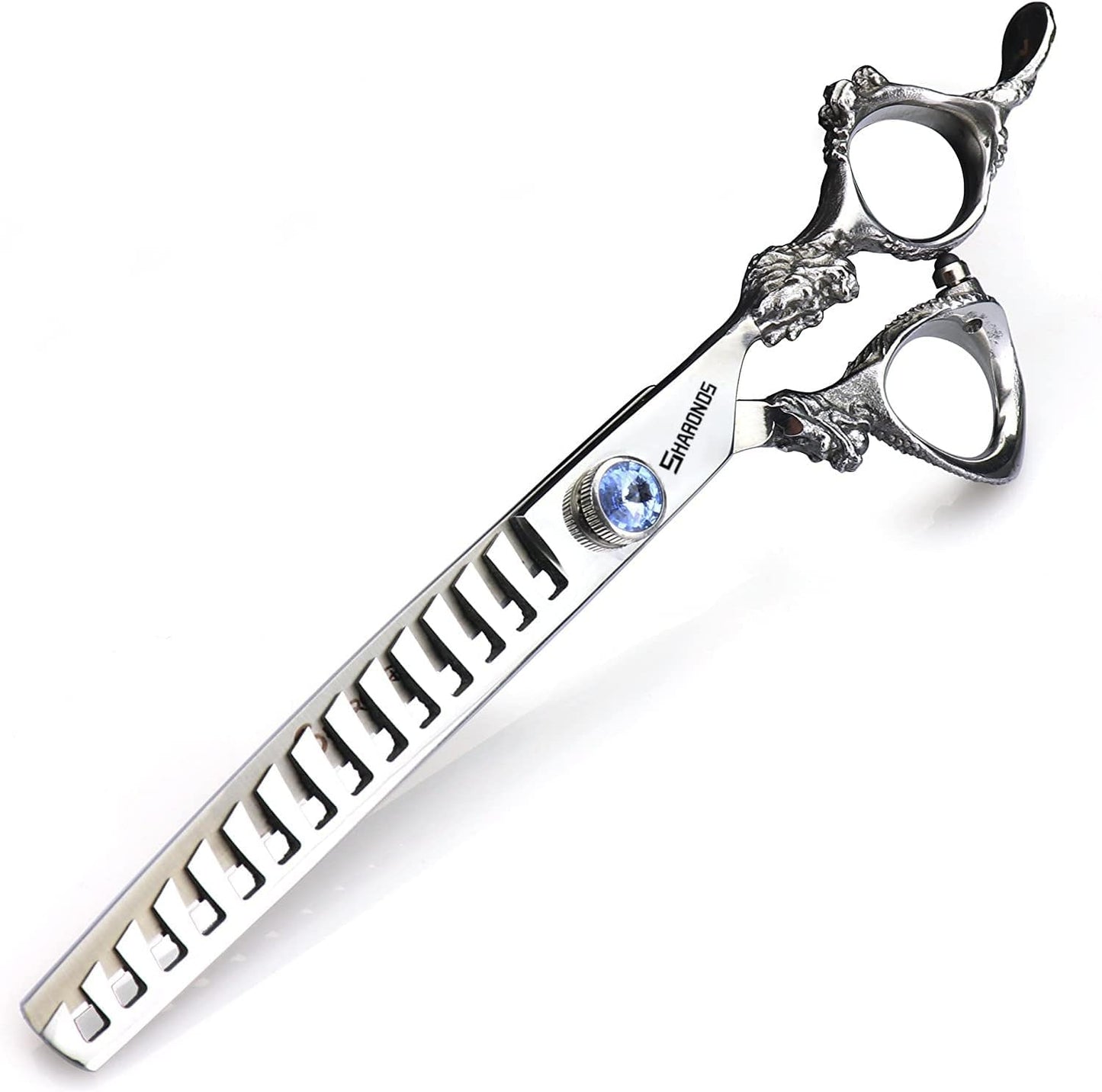 7" 7.5" 8"9" Professional Hairdressing Scissors Barber Salon Hair Cutting Dragon Shears (Large). (7 inch 2pc-D)