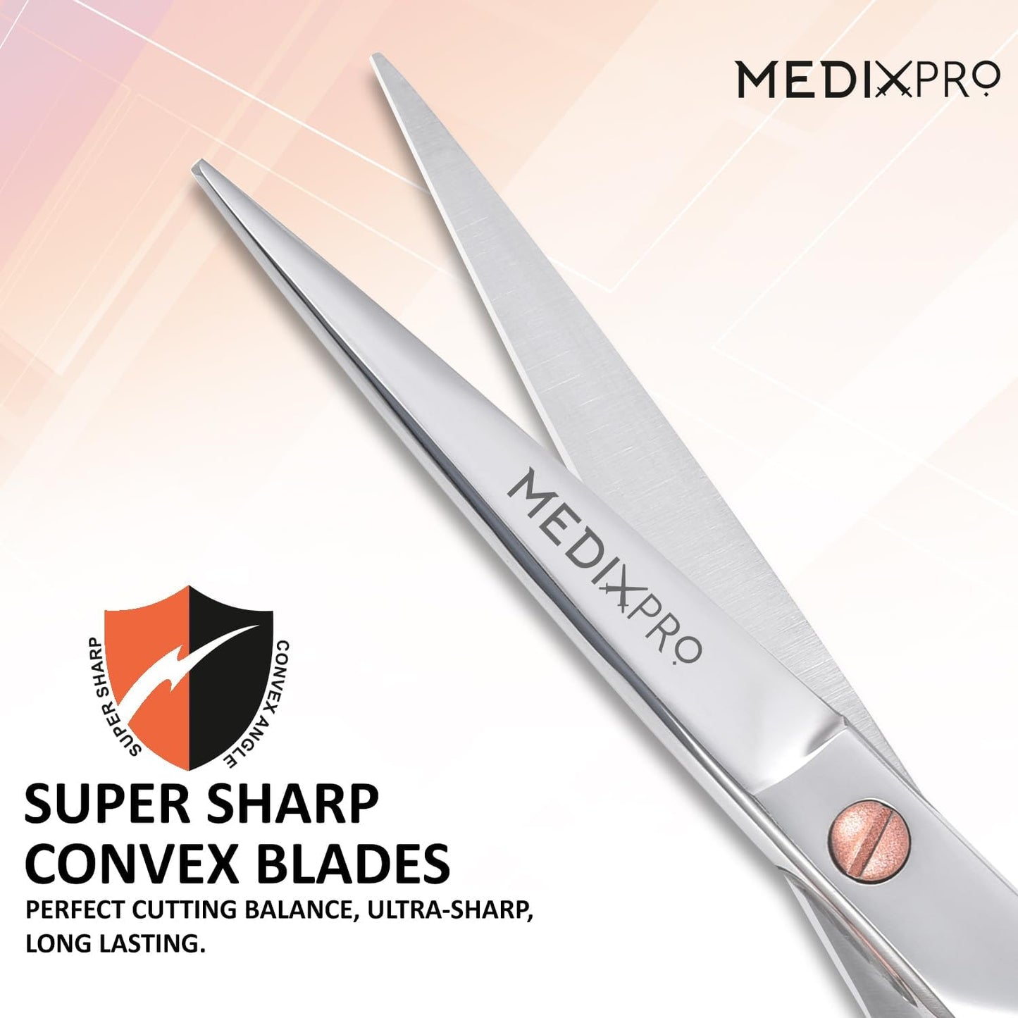 Professional Hair Cutting Scissors 5.5” Stainless Steel Barber Shears for Men & Women Styling Shears Japanese Style for Professional Hair Scissors for Salon and Home Sharp trim Scissor.