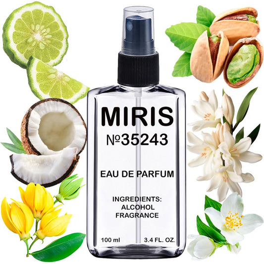 MIRIS No. 35243, Inspired by Soleil Blanc, Long-Lasting Unisex Eau de Parfum for Women & Men, Spray 3.4 Fl Oz / 100 ml