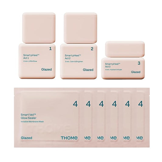 THOME G-Peel Program (6 Sheets) | 4-Step Gentle Peeling for All Skin Types, Sensitive & Dry Skin | Perfect Routine to address fine wrinkles, lines, and hyperpigmentation