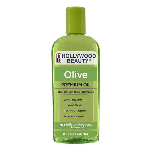 Hollywood Beauty Olive Oil ScalpTreatment, 8 oz (Pack of 2)