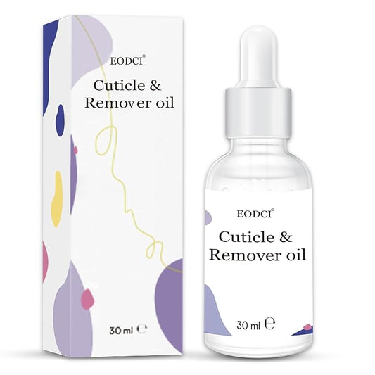 30ml Organic Nail Cuticle Oil, Natural Nail Oil for Growth and Strength Damaged Nails Natural Blend Of Jojoba, Vitamin E, Castor and Sweet Almond Oils Exfoliating Nail Care Cuticle Removal