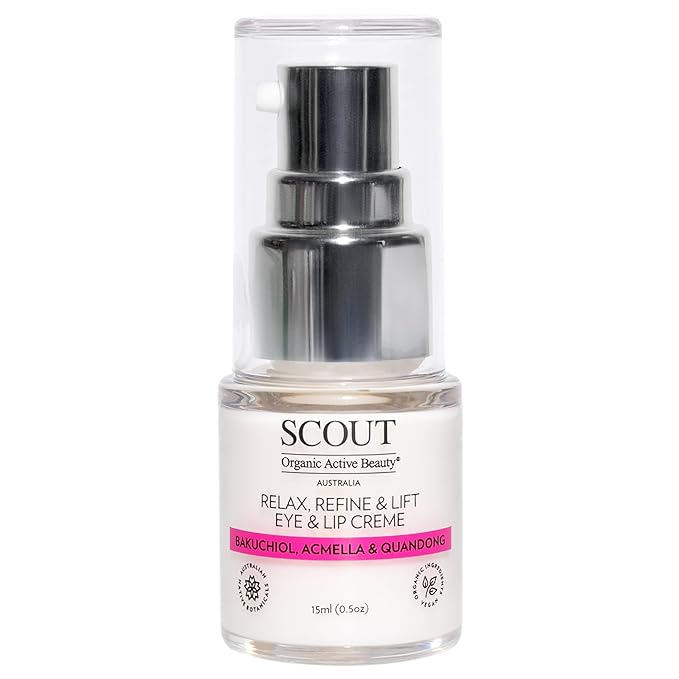 SCOUT Australia Relax + Refine + Lift Eye & Lip Crème With Bakuchiol, Acmella & Quandong