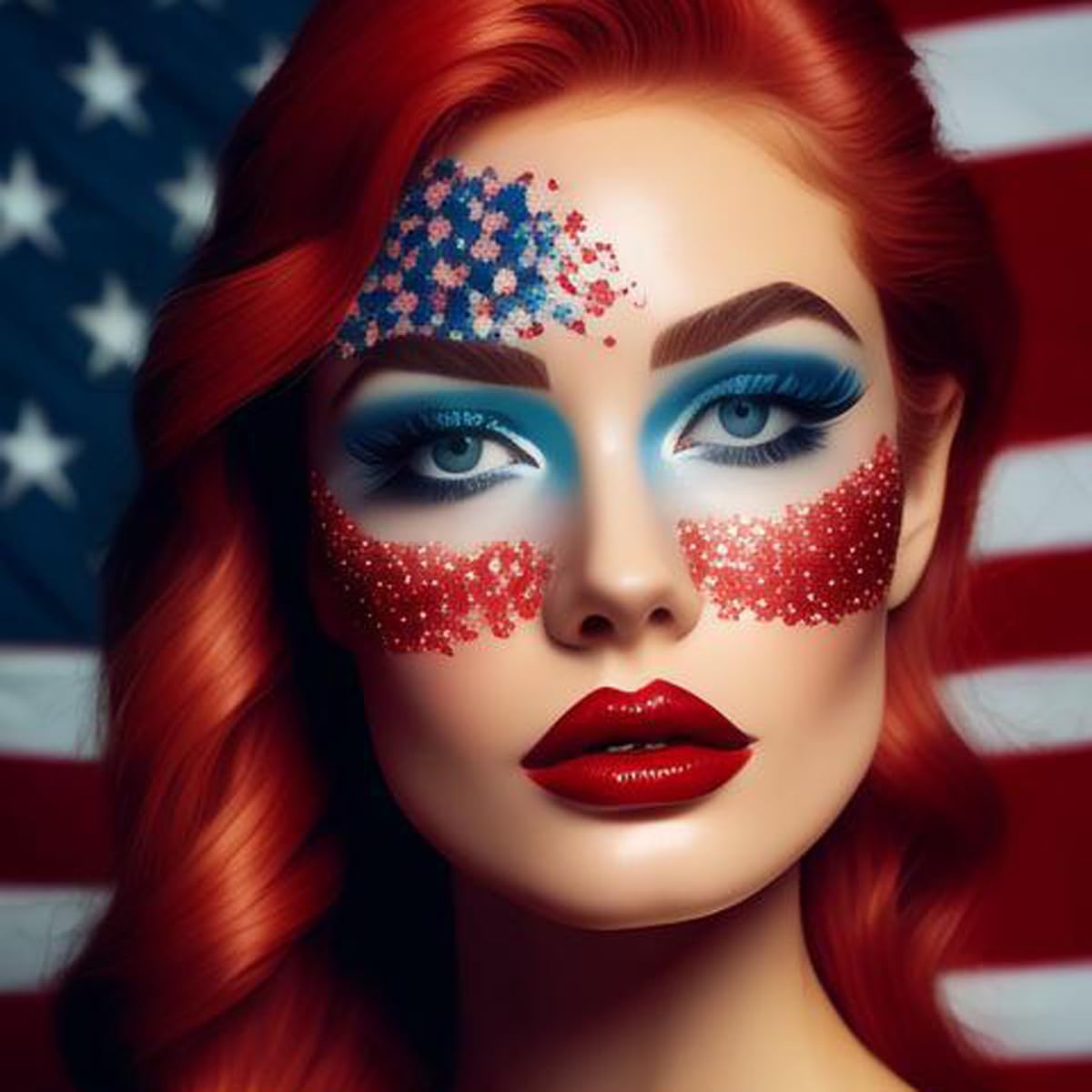 Mysense Red Body Glitter Gel, Singer Concerts Face Hair Glitter Makeup, Music Festival Rave Accessories, Chunky Glitter Mermaid Sequins, Sparkling Face Paint for Women, 30g