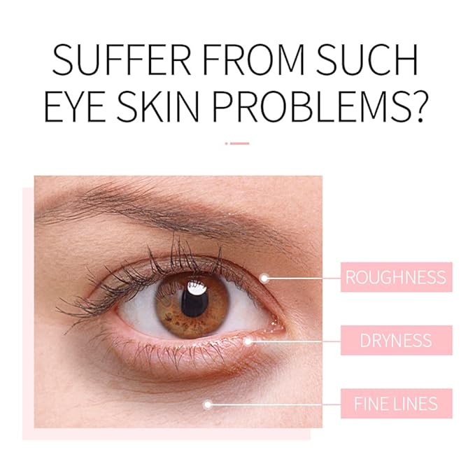 Rose Essential Oil Day and Night Eye Cream, Eye Cream for Dark Circles & Puffiness, Moisturizing Hydrating Fade Fine Lines Eye Bags Removal Dark Circles Firming Eye Skin For Women, Gift for Travel