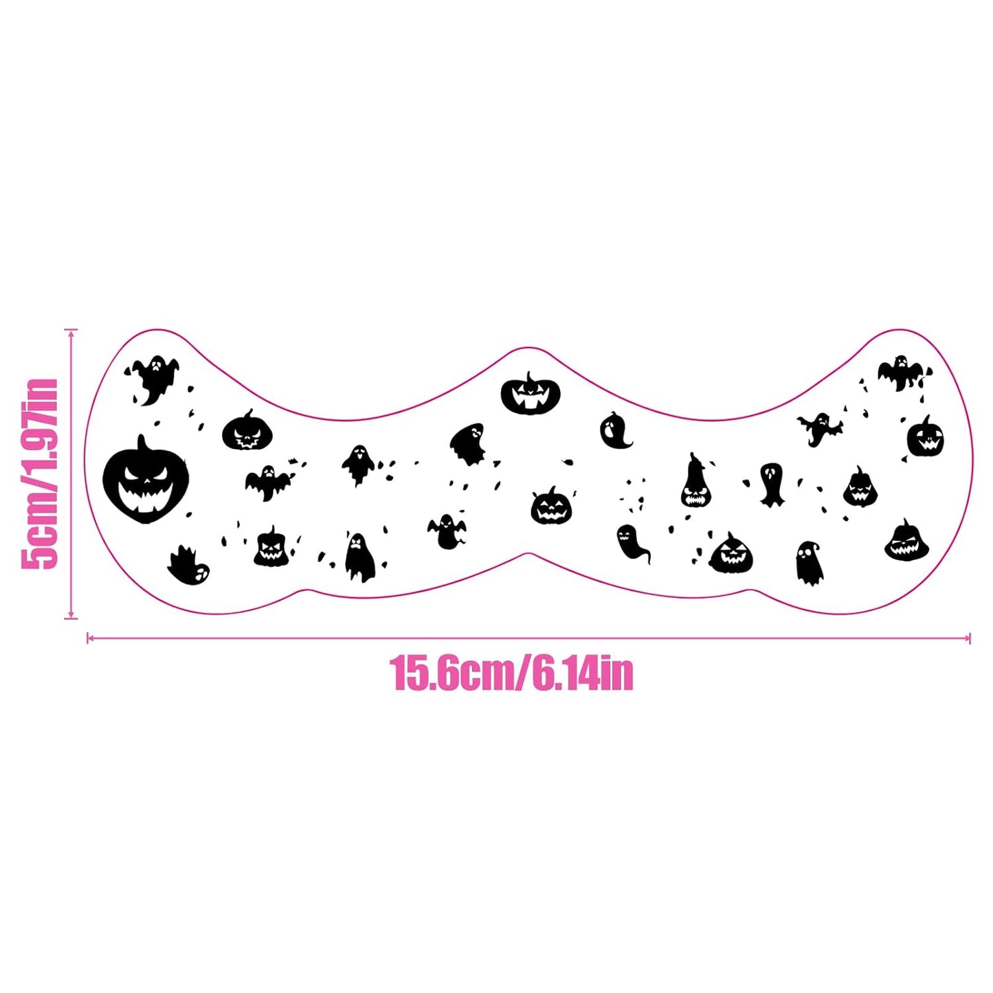 Halloween Freckles Face Tattoo, Cut Ghost &Pumpkin Patterns Temporary Tattoos Stickers, Temporary Makeup Freckles Tattoos, Freckles Face Tattoo for Adults, Kids, Halloween, 8Pcs