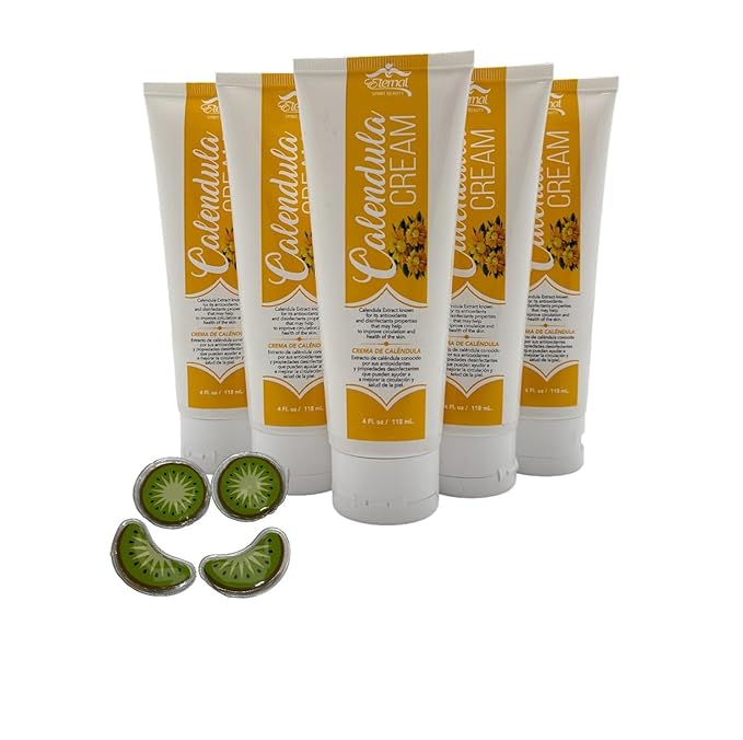 Eternal Spirit Beauty Calendula 4 Fl Oz 6-Pack with Bonus 4 Relaxing Hot/Cold Eye Patches
