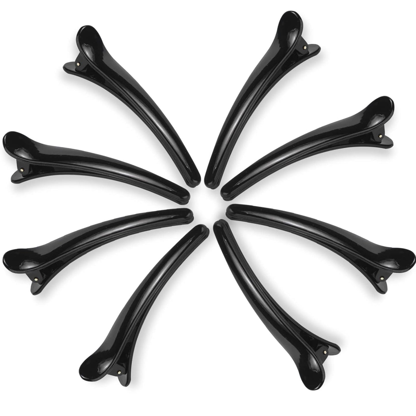 Hair Clip, 12 Count Alligator Hair Clips for Women, Duckbill Hair Barrettes Pins, Non Slip Colorful Plastic Duck Billed Hair Clips for Styling Sectioning-Black