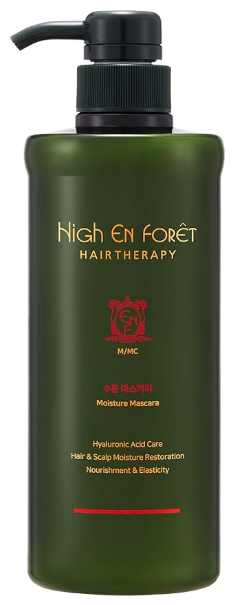 HIGH EN FORT Hair & Scalp Moisture Restoration Mascara, 20.3 Fl Oz, Hyaluronic Conditioner, For All Hair Types, Professional Korean Salon Grade