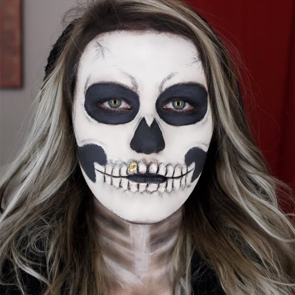 Go Ho 2 PCS Gel Eyeliner Stick, Natural Black Cream, Cat Eye Eyeshadow Crayon, Smooth Liner Pen, Face Paint Stick for Halloween Goth Makeup Set