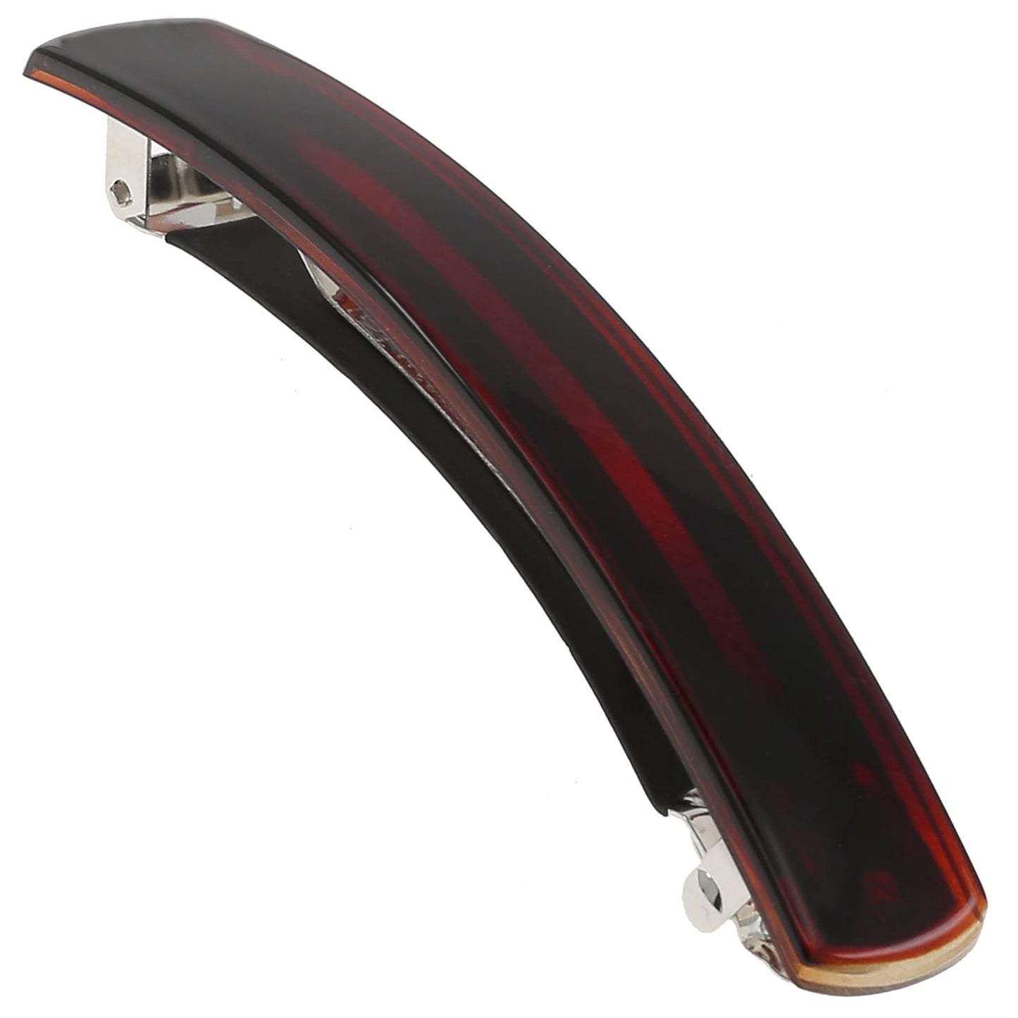 Camila Paris AD821 French Hair Barrette Clip for Girls, Tortoise Shell Strong Hold Grip, No Slip and Durable Cellulose Styling Girls Hair Accessories for Women, Automatic Clasp, Made in France