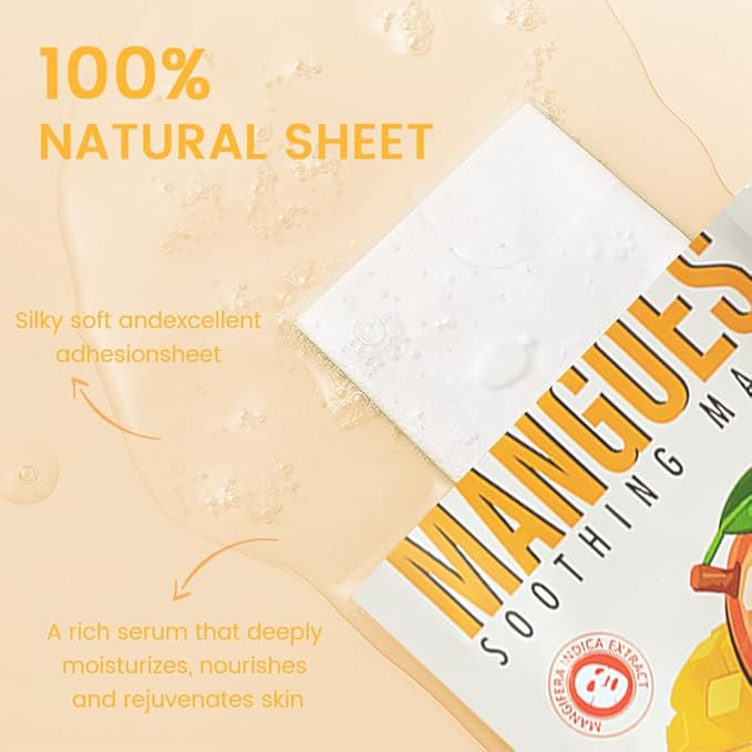 Face Sheet Mask Skincare,Hydrating Spa Face Mask For Sensitive Skin,Moisturize,Nourish for All Skin Types,Natural Skin Care Spa Face Mask for Women Men Girls,Pack of 6