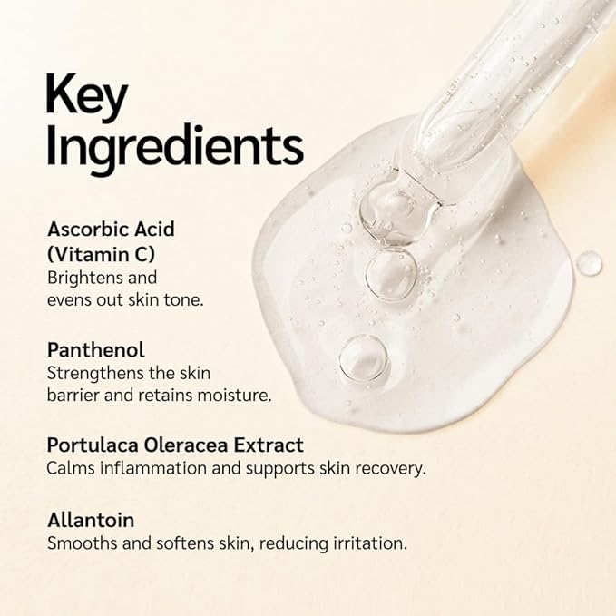 Vitamin C Booster Serum - Glowing, Rejuvenating & Enhancing Skin Radiance | Antioxidant | Lightweight | Korean Skincare (1 Fl Oz / 30ml)