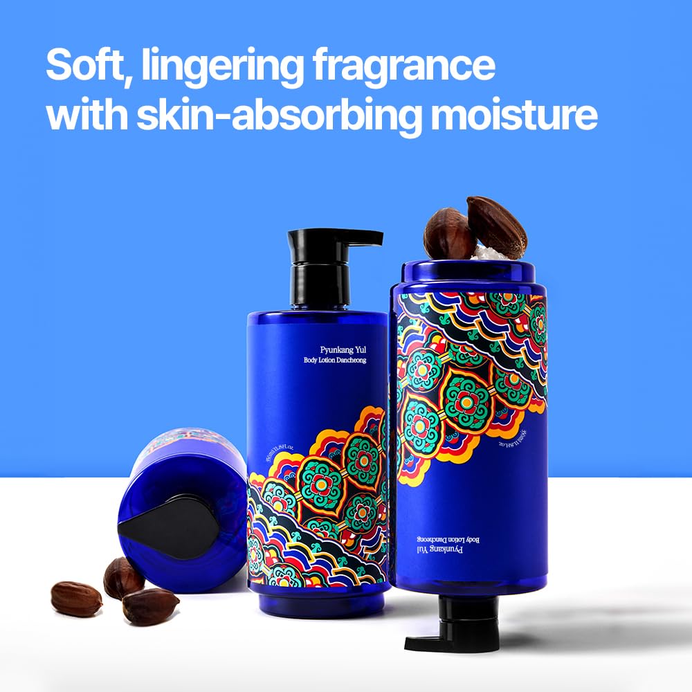 Pyunkang Yul PKY Dancheong Body Lotion, Intensive Moisture, Natural Scents with Essential Oils, Inspired by Fade-Resistant Korean Dancheong, Zero Irritation, Korean Skincare (11.83 Fl. Oz, 350ml)