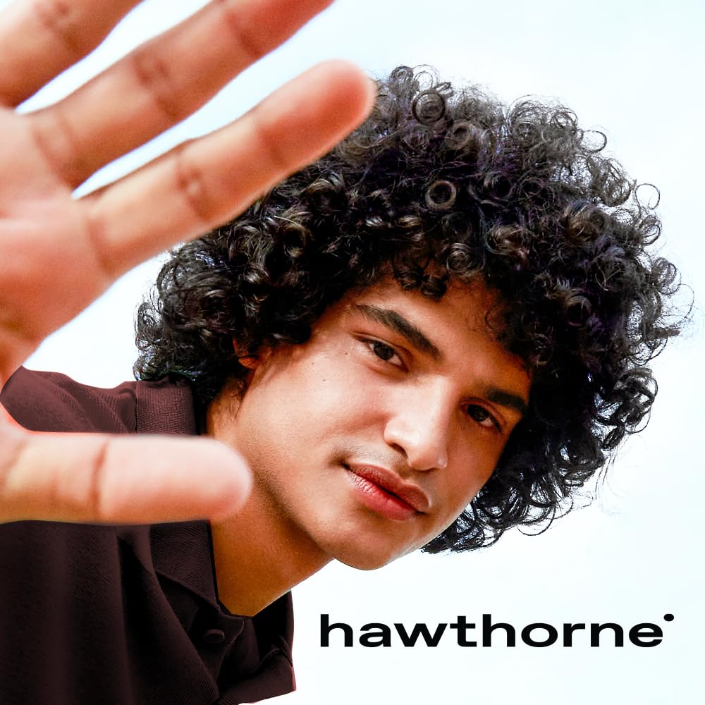 Hawthorne Frizz Fighter Shampoo. Mens Curly Hair Shampoo with Shea Butter and Coconut Oil to Hydrate Hair and Tame Frizz. Sulfate Free, Paraben Free, Mens All Natural Shampoo. 8 Fl. Oz. 2-Pack.