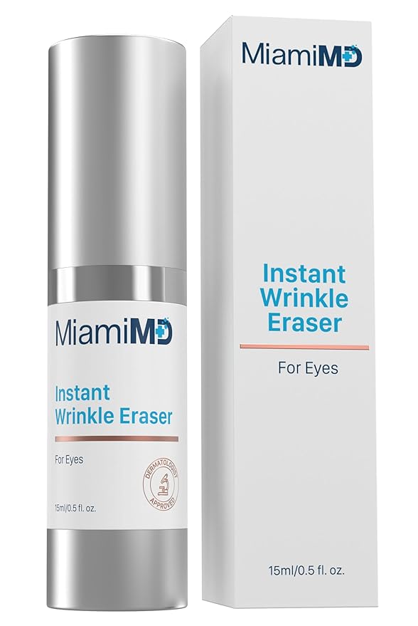 Instant Wrinkle Eraser (15ml) Face Serums for Anti Aging for All Skin Types - Anti Wrinkle Serum for Face & Neck - Cream for Fine Lines, Wrinkles, and Crow’s Feet - Fragrance Free