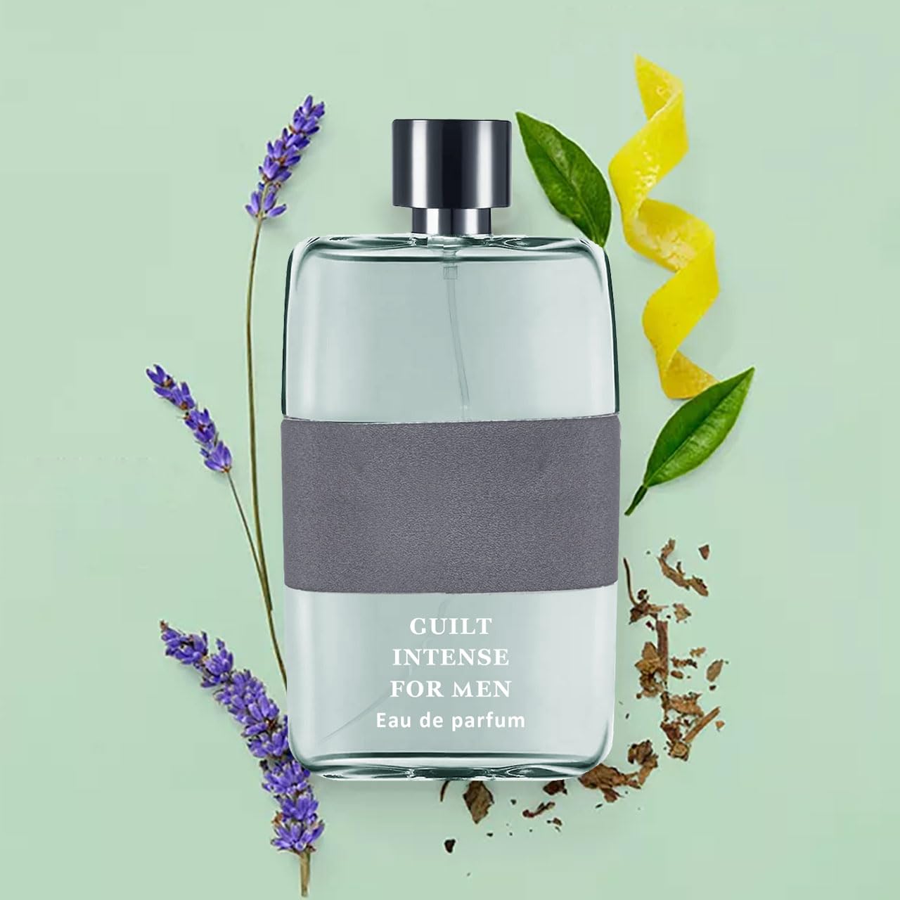 Guilt Intense Men Perfume Cologne for Men Natural Spray Masculine Scent Wonderful Fragrance Gift Eau De Parfum for Daily Use 3.4 Fluid Ounce