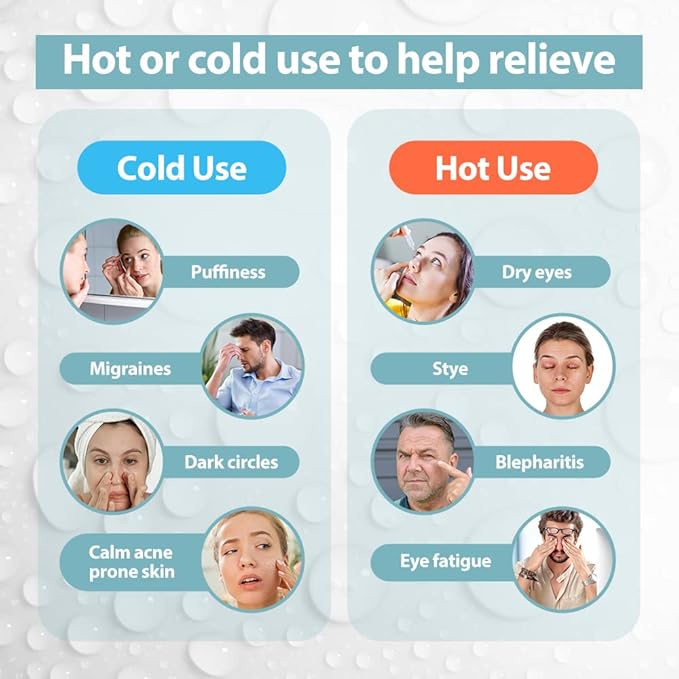 NEWGO Bundle of Cool Eye Mask and Foot Ice Pack