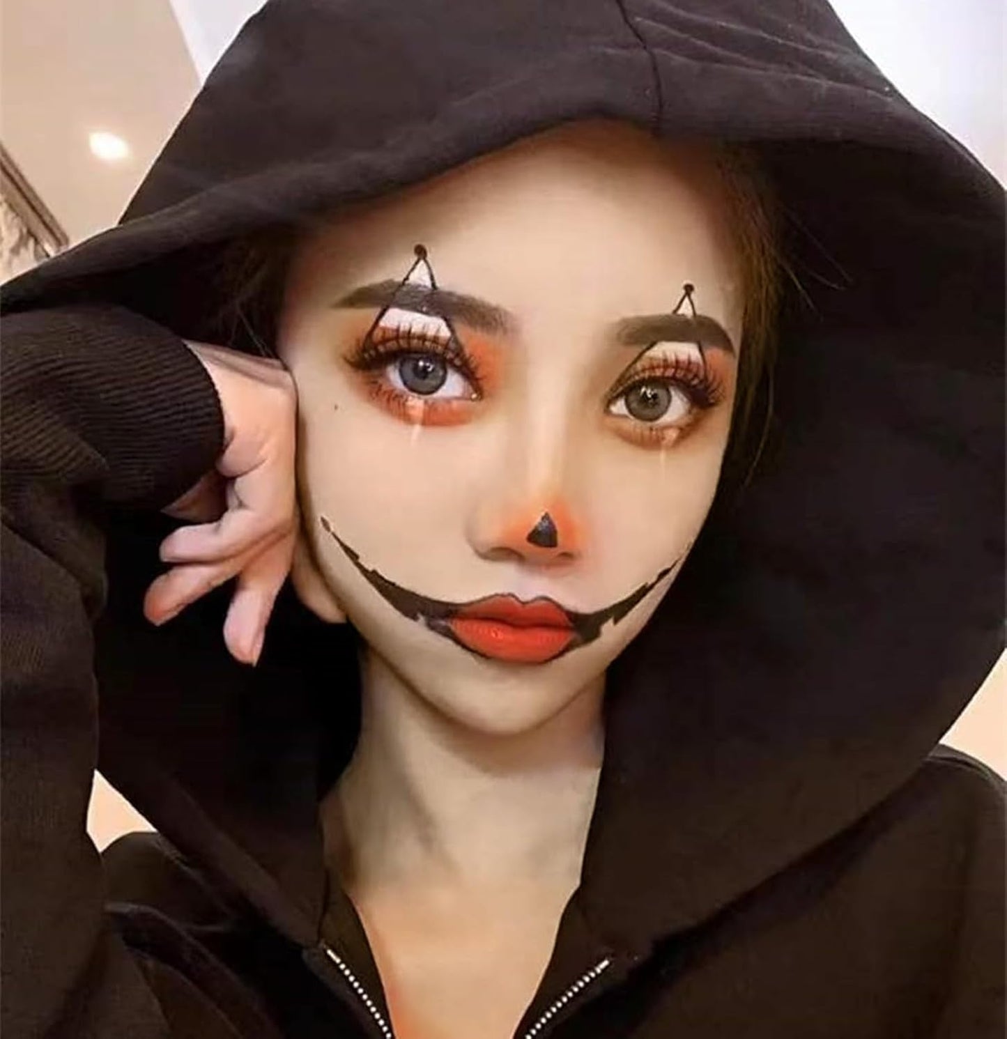 Go Ho Pastel Orange Face Paint Stick,Water Based Cream Orange Body Paint Washable,Highly Pigmented,Smooth and Safe for Skin,Halloween Cosplay SFX Makeup