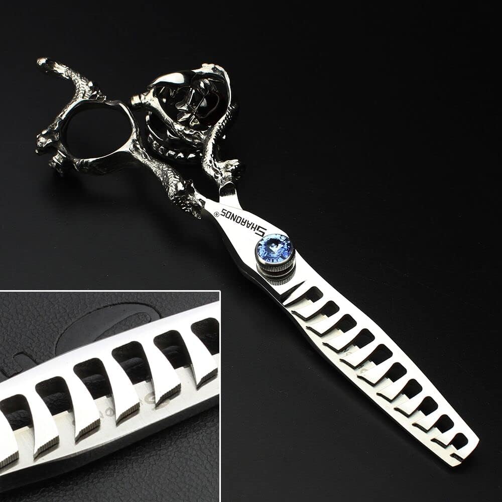 6/7/8/9 Inch Professional Slim Japanese Hairdressing Scissors Set for Men or Women (7 Inches, 2 Pieces-B)