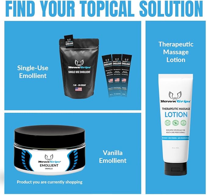 Massage Cream Emollient, Vanilla Scent, Deep & Soft Tissue, Physical Body & Muscle Therapy, Safe & Clean Ingredients, Ideal Use with Hands & Tools - Vanilla Scent, 10 Jars (8oz Each)