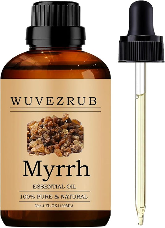 Myrrh Essential Oils 120ML, Pure Myrrh Essential Oil for Aromatherapy Diffuser - 4 Fl Oz