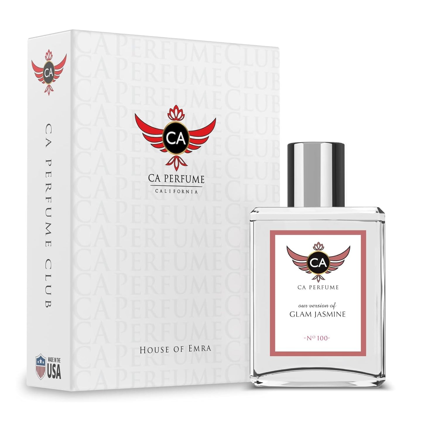 CA Perfume Impression of Glam Jasmine for Women Floral Fragrance Long Lasting Perfumes for Women Eau De Parfum 1.7 Fl Oz 50ml