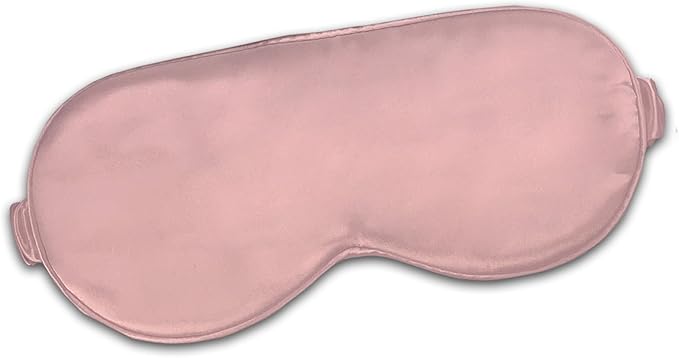 CELESTIAL SILK 100% Silk Sleep Mask for Women with Silk Covered Elastic Strap, Mask for Sleeping (One Size, Vintage Pink)