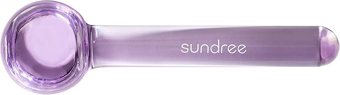 sundree Cooling Facial Globe | Freezer Safe Facial Massaging Ice Globe, Hand-Blown Glass
