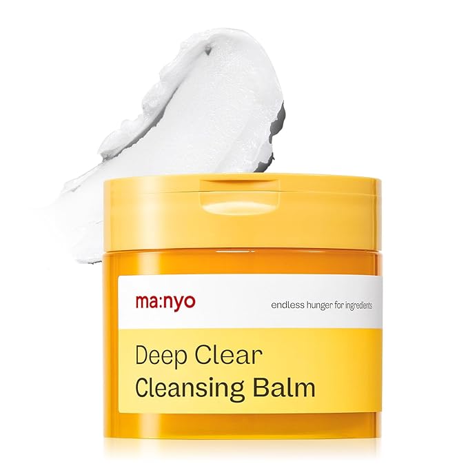 ma:nyo Deep Clear Cleansing Balm (4.46oz/132ml) - Vegan, Daily Makeup Remover with Natural plant oils